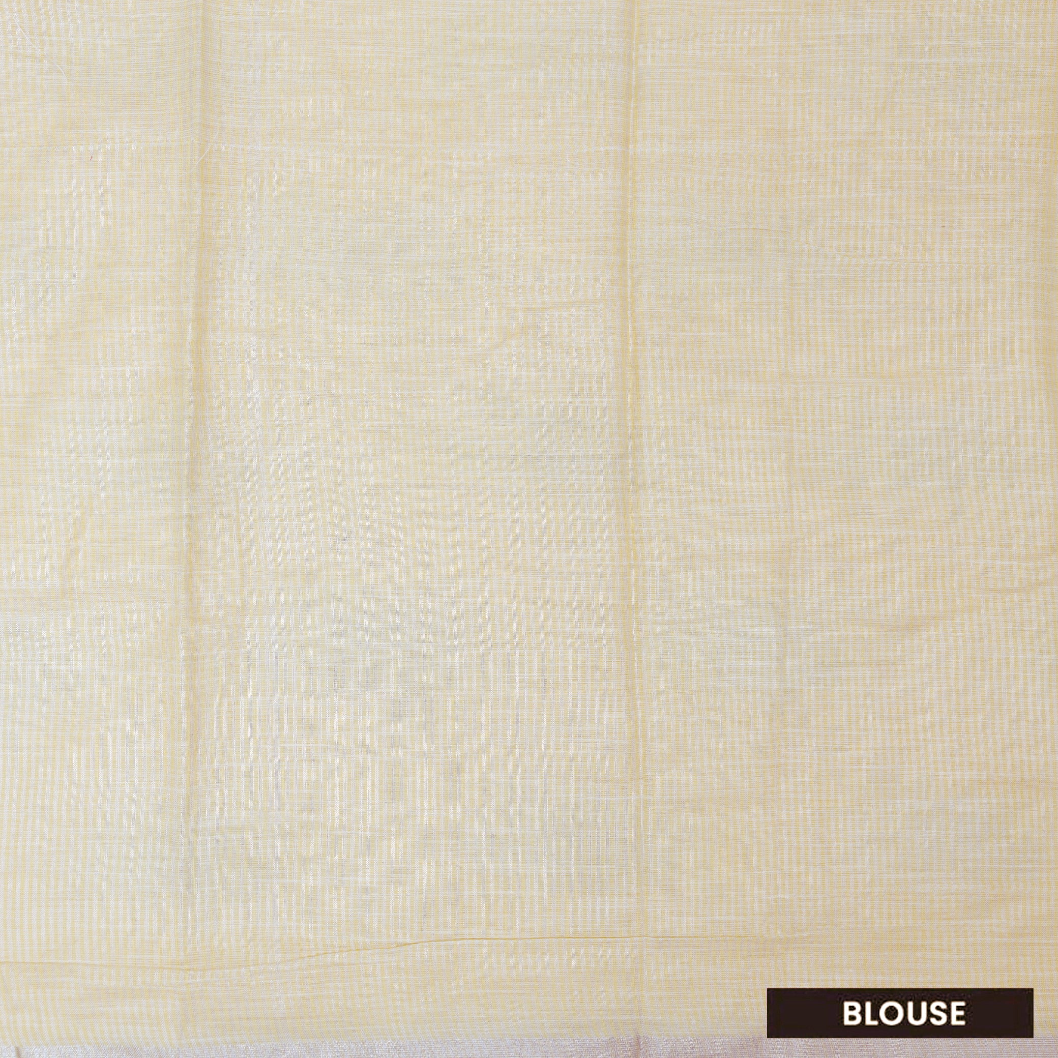 Yellow  Color Linen Cotton Saree