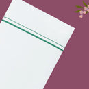White with Green Border Single Layer Cotton Men’s Dhoti