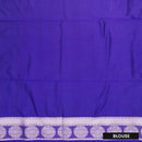 Purple with Dark Blue Soft Silk Saree