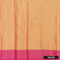 Green With Pink Arani Silk Saree