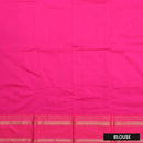 Mustard Yellow and Rani Pink Soft Silk Saree