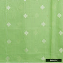 Green Colour Fancy Weaving Saree