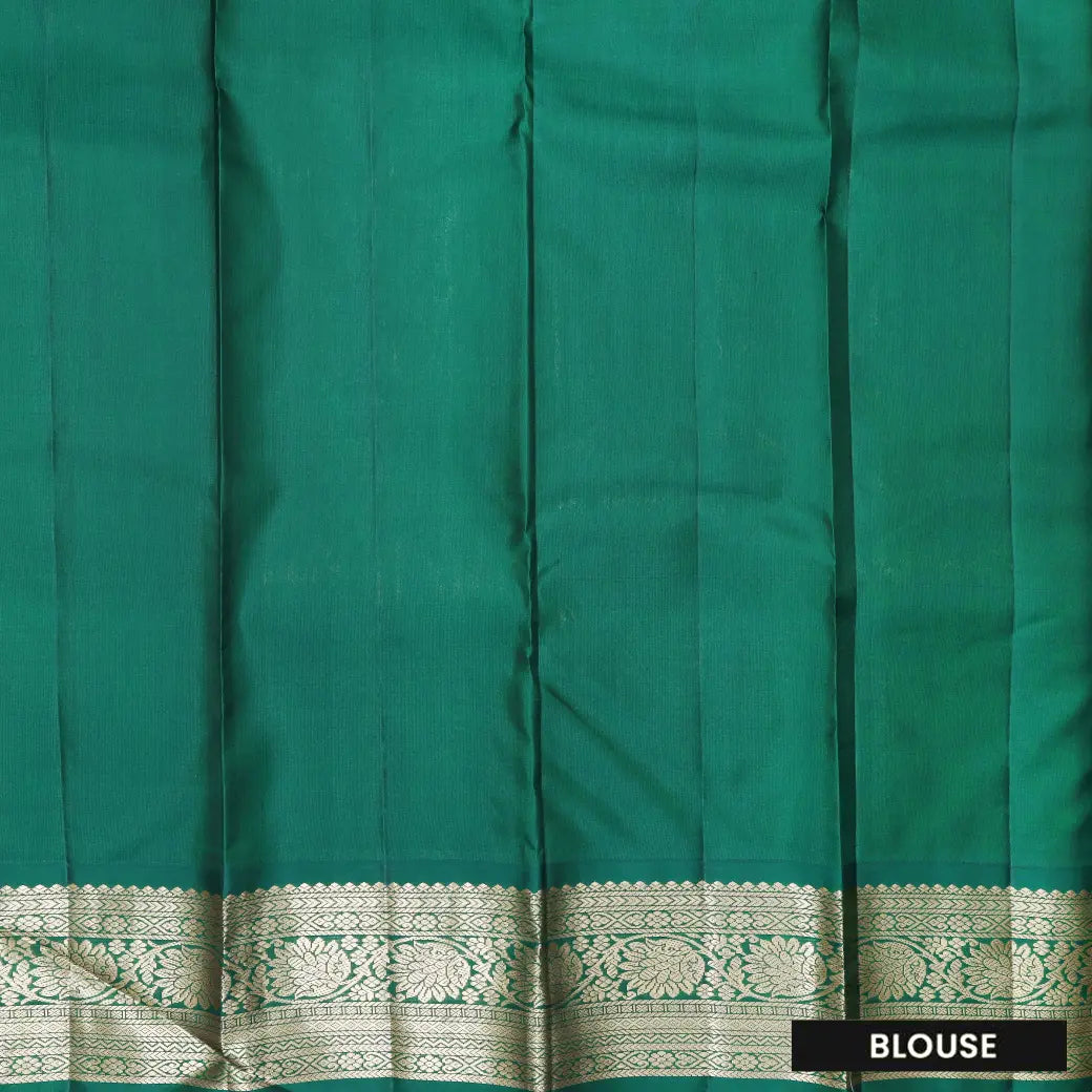 Red with Green Soft Silk Saree