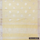 Yellow  Color Linen Cotton Saree