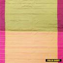 Light Green with Pink Arani Silk Saree