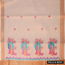 Southloom Exclusive Onam Kerala Traditional Fancy Border Floral  Cotton Saree (Matching Plain Blouse Included)