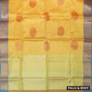 Yellow Colour Fancy Weaving Saree