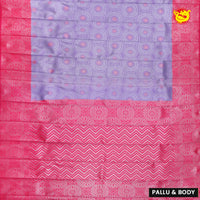 Purple with Pink Traditional Kubera Pattu Saree