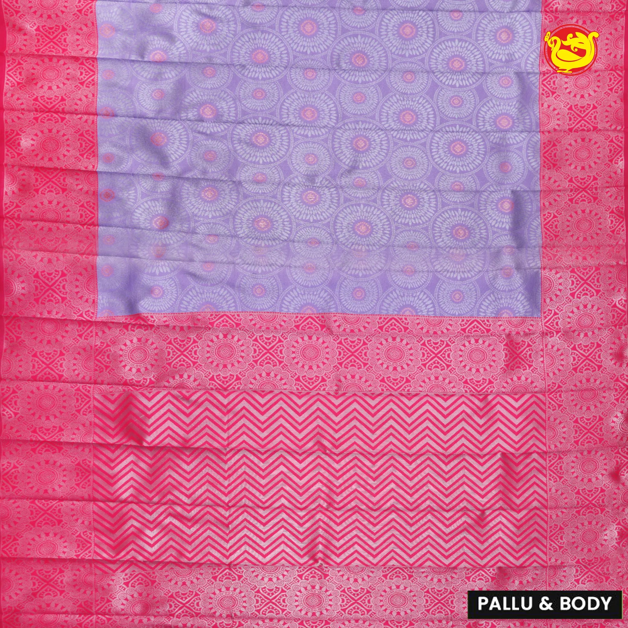 Purple with Pink Traditional Kubera Pattu Saree