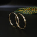 White AD stone bangle set - Thenianantham