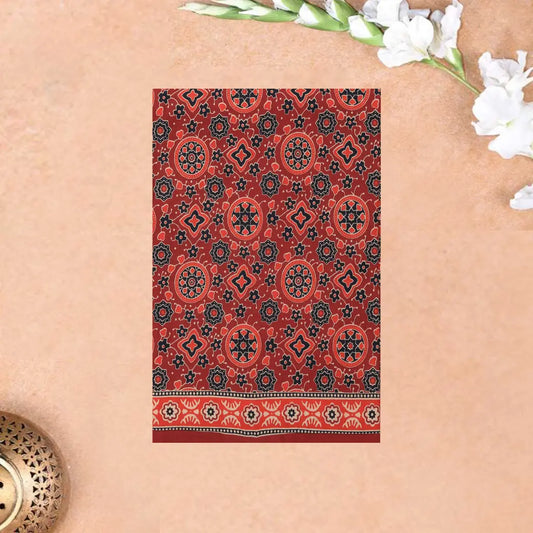 Red Ladies Cotton Chudithar Set Material