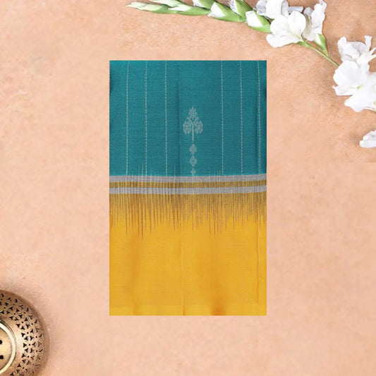 Green with Yellow Soft Silk Saree