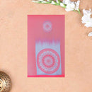 Rose Pink with Blue Litchi Silk Saree