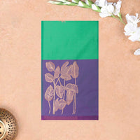 Green with Purple Soft Silk Saree