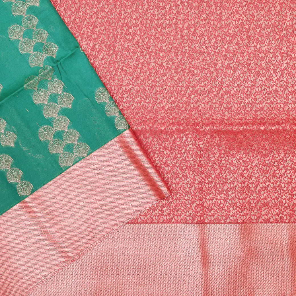 Green With Red Soft Silk