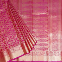 Pink With Gold Zeri Subalaya Wedding Silk Saree