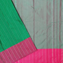 Green With Pink Arani Silk Saree