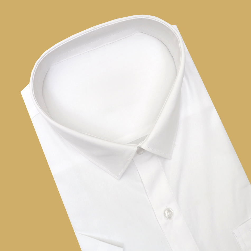 Men’s White  Cotton  Half Sleeve Shirt