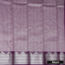 Peach With Grape Silk Cotton Saree
