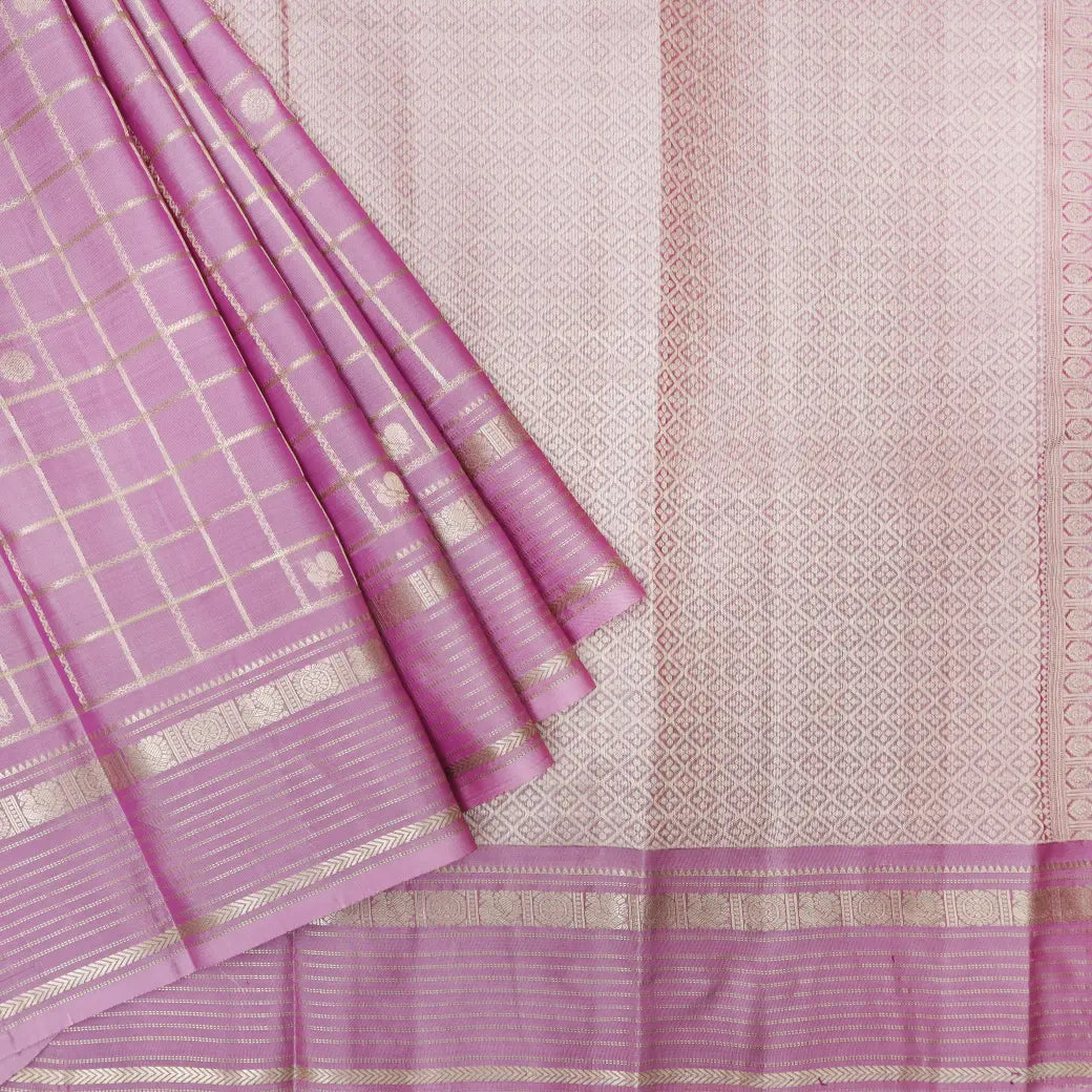 Light Purple Colour Soft Silk Saree
