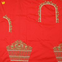 Red Bridal Aariwork Blouse