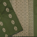 Moss green With Sandal Zari  Silk Cotton Saree