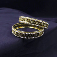 Pearl like bangles pair