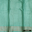 Mint Green Colour  Tussar Silk Saree