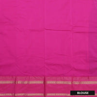 Pista Green and Magenta Soft Silk Saree