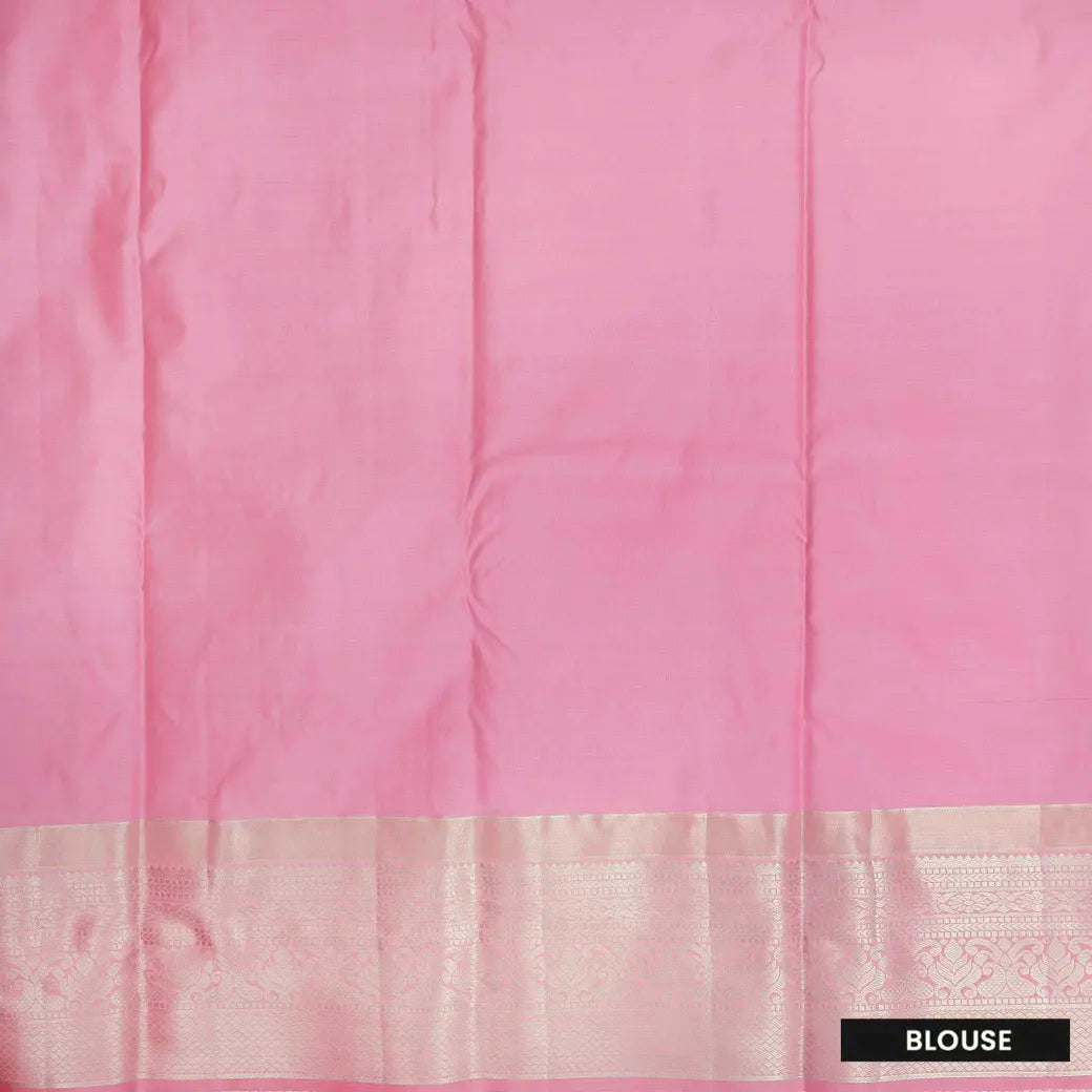 Royal Blue with Baby Pink Vairasoosi Soft Silk Saree