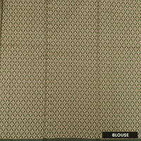 Moss green With Sandal Zari  Silk Cotton Saree