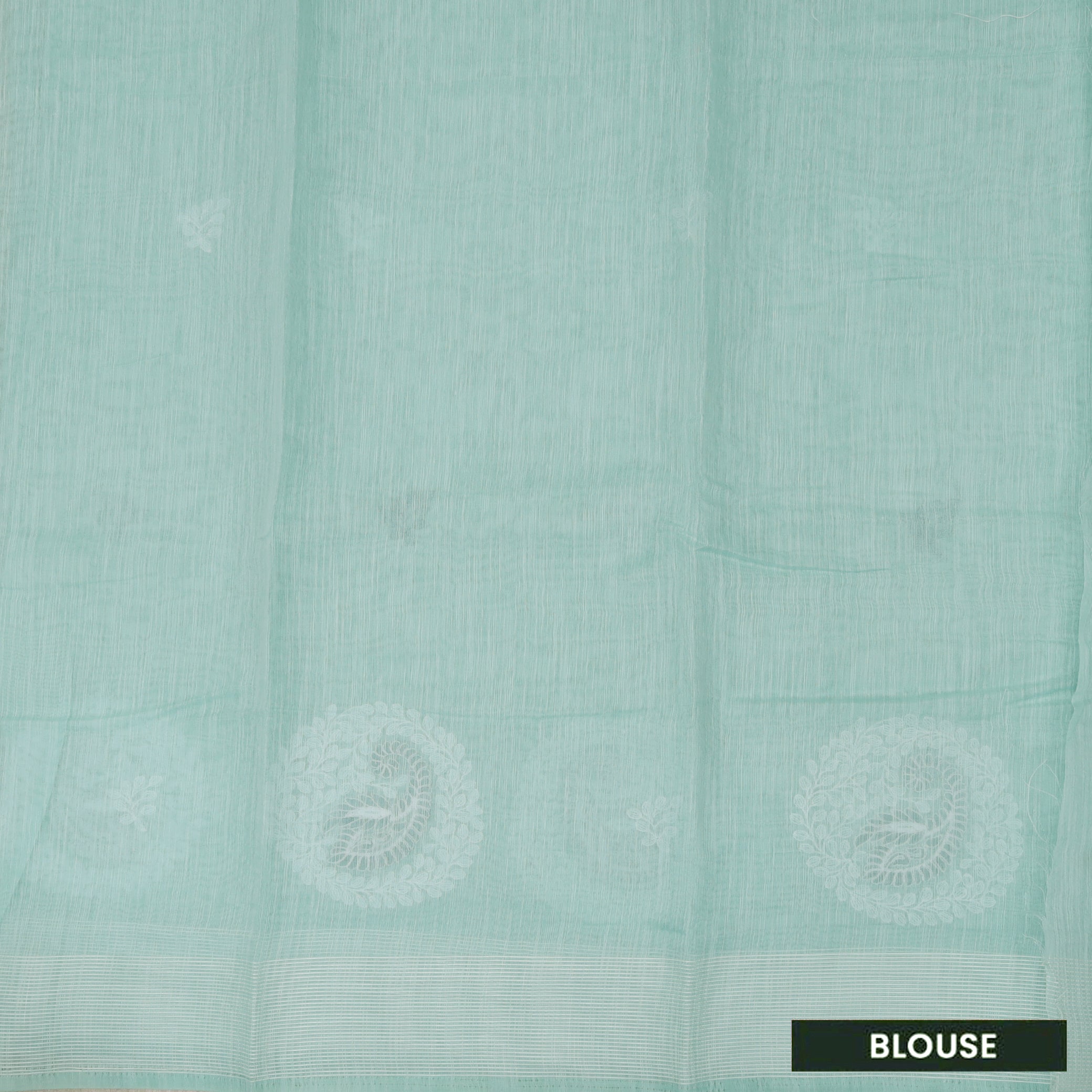 Light Blue Color Linen Cotton Saree