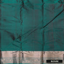 Dark Brown With Green Wedding Silk Saree
