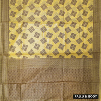 Yellow Colour Fancy Weaving Saree