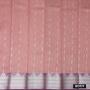 Peach With Grape Silk Cotton Saree