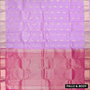 Light Purple  Colour Gold Zari Border Yuvana Semi Soft Silk Saree