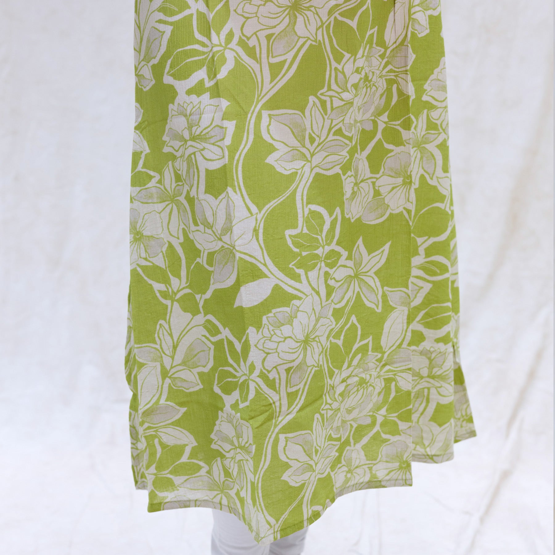 Vennila- Pista Green With White Ladies Branded Umbrella Top Readymade