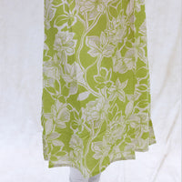 Vennila- Pista Green With White Ladies Branded Umbrella Top Readymade