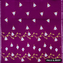 Dark Purple Linen Cotton Saree with Contrast Blouse