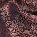 Dark Brown With Green Wedding Silk Saree