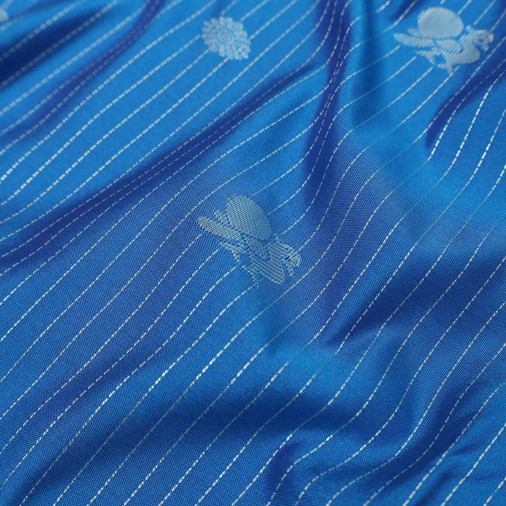 Royal Blue with Baby Pink Vairasoosi Soft Silk Saree