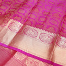 Pink With Gold Zeri Subalaya Wedding Silk Saree