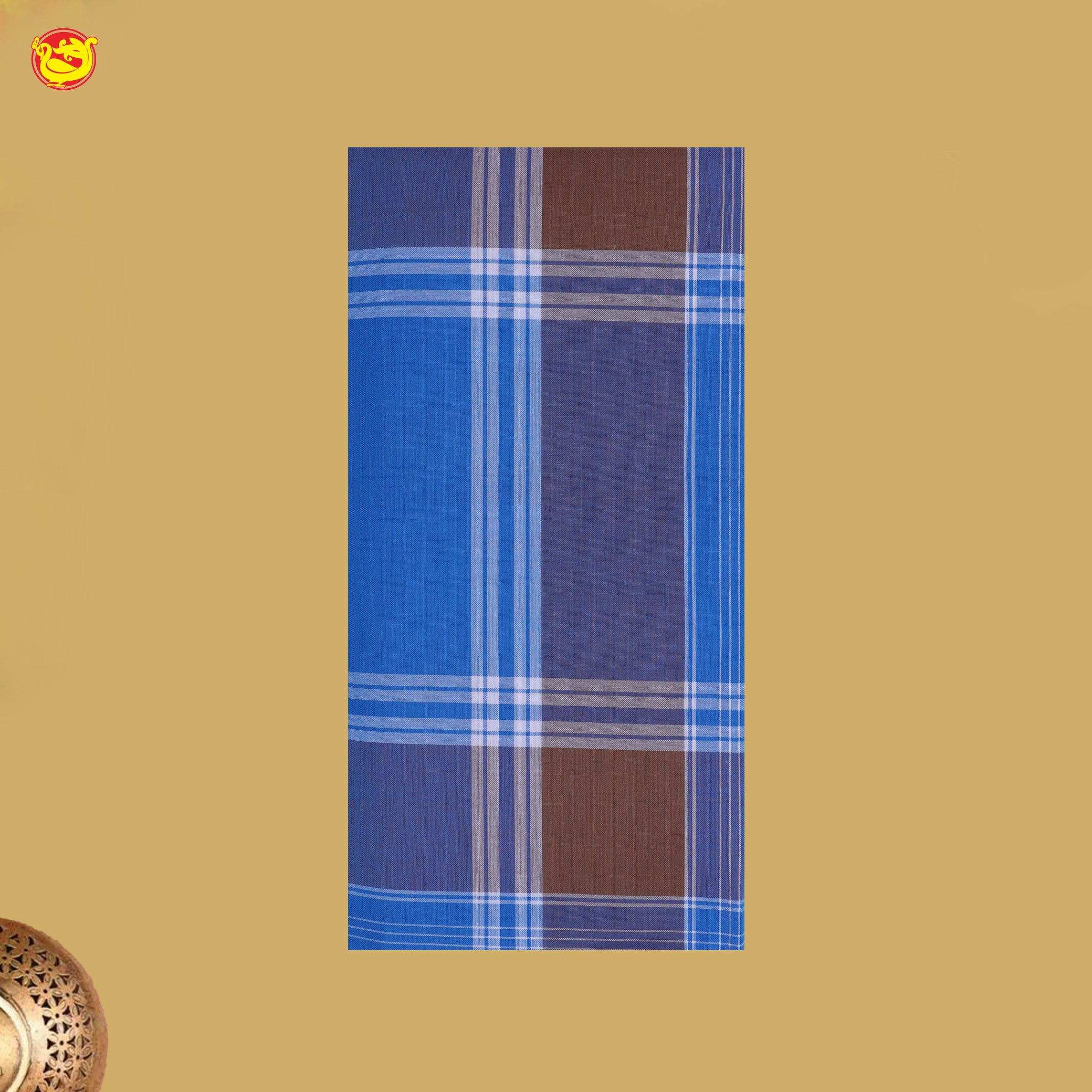 Men’s Checked Cotton Stitched Lungi
