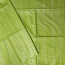 Lime green Colour Trendy Linen Saree