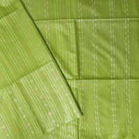 Lime green Colour Trendy Linen Saree