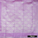 Green with Light Lavender Kubera Silk Saree