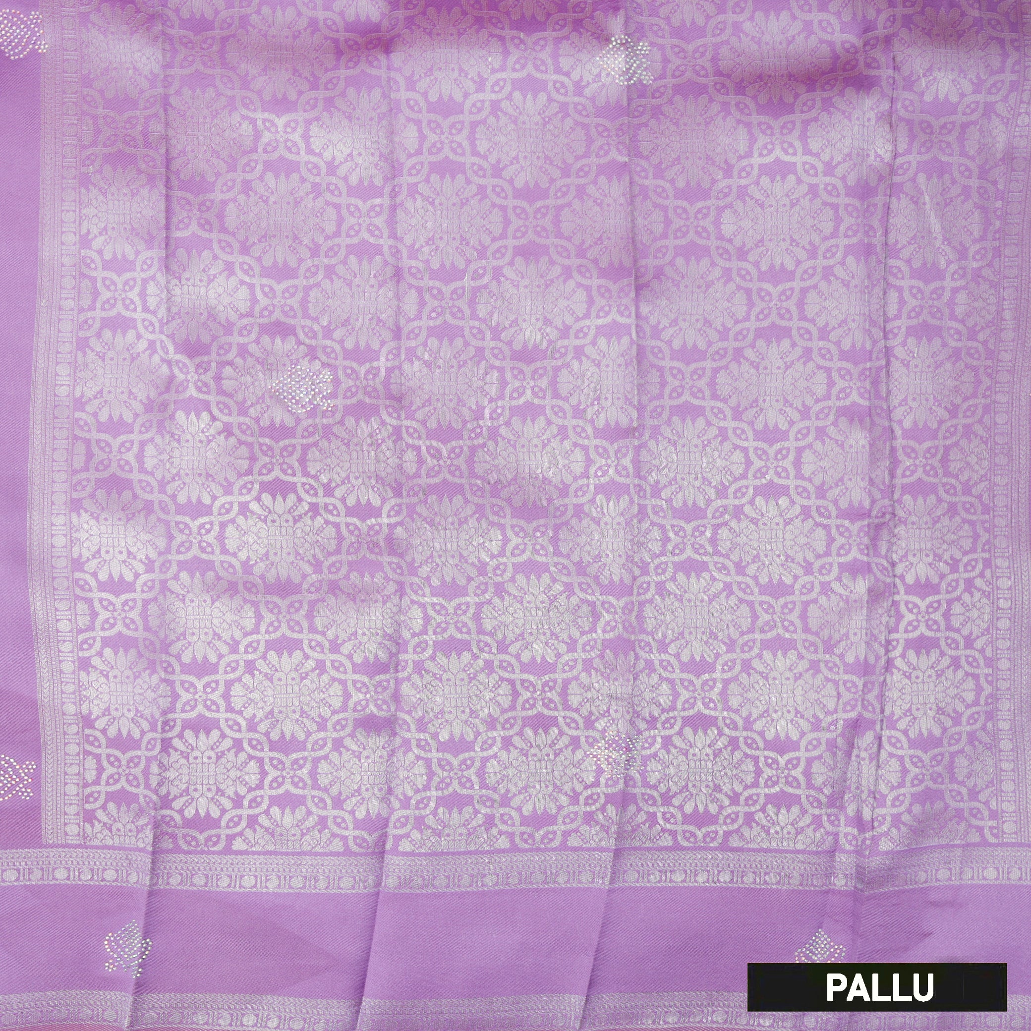 Green with Light Lavender Kubera Silk Saree