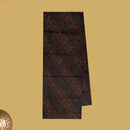Black with Brown flower design Cotton Printed Lungi