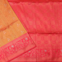 orange and red  Soft Silk Saree