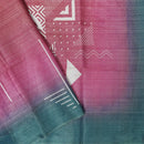 Pink with  Green Tissue Silk Saree